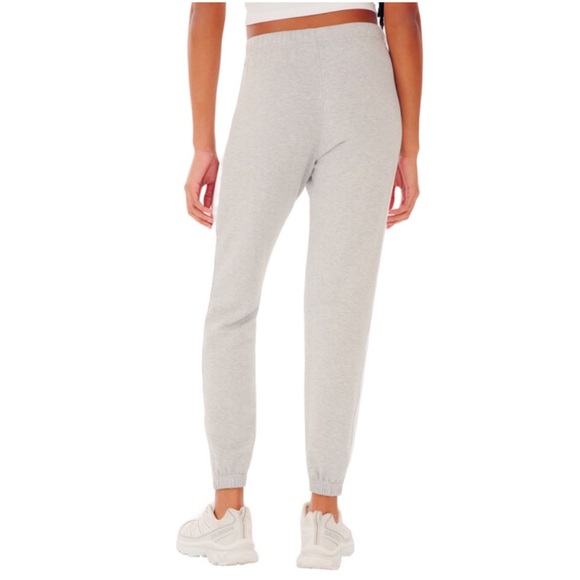 SPLITS59 NWT CONTRAST STRIPED SONIA SWEATPANTS HEATHER GREY& WHITE PREP PREPPY - Picture 3 of 14